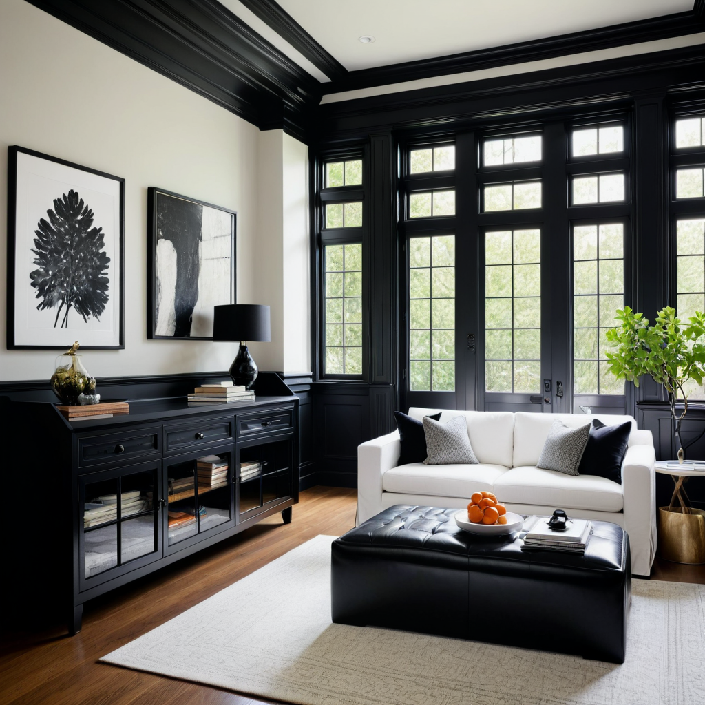 7 Stunning Ways to Master Black Trim Interior Design